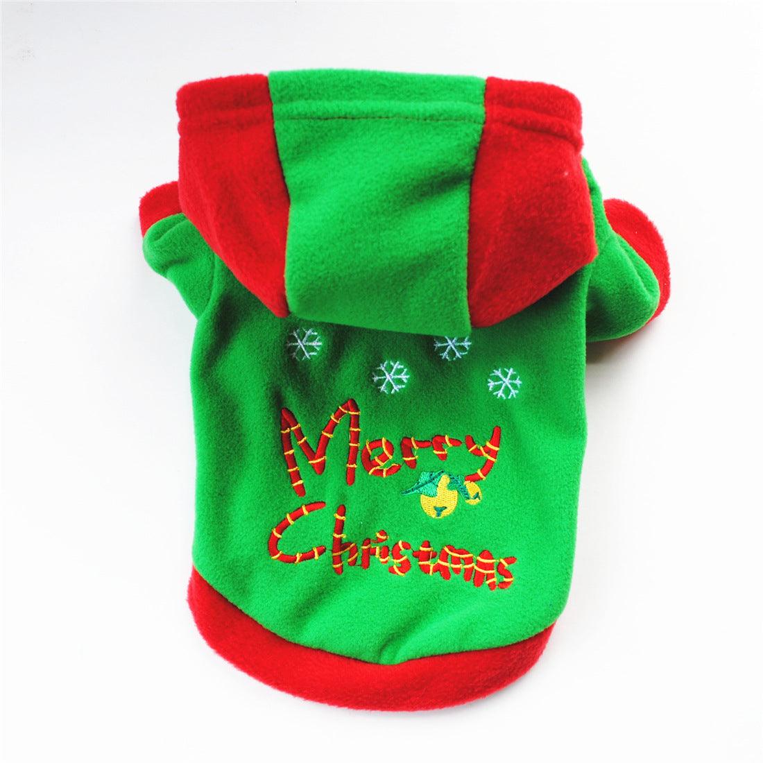 Festive Fleece Christmas Pet Costume-1