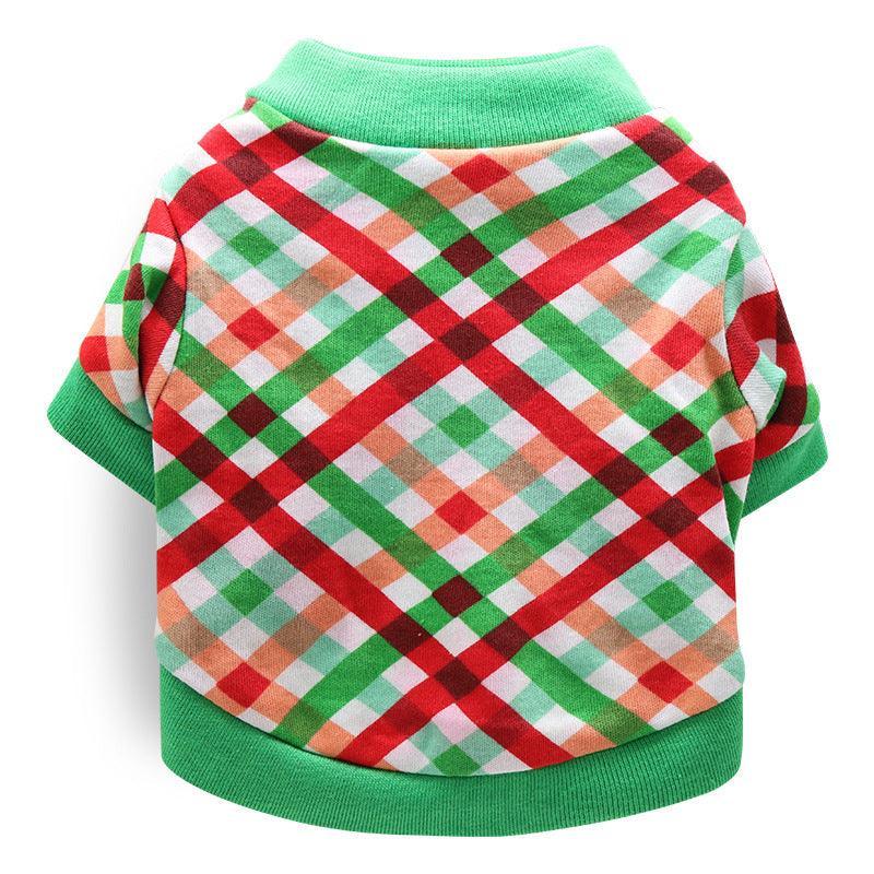 Cozy Cotton Christmas Pet Dog T-Shirt - Festive Attire For All Sizes!-8