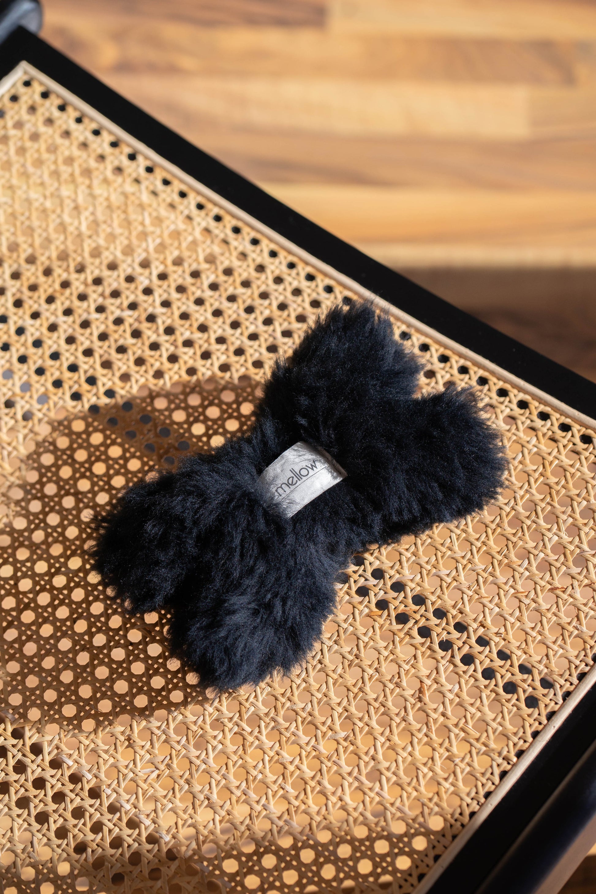 Natural Woolen Dog Toy - Bone - Charcoal-1